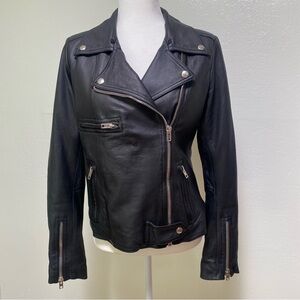 SWORD Moto Leather Biker Jacket
